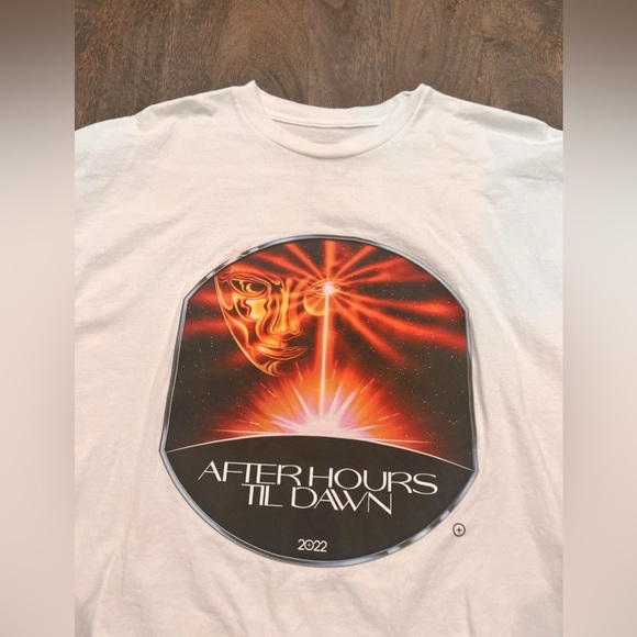 NEW After Hours Till Dawn XO The Weeknd Official Merch 2022 Concert Tour Tee 2XL - Picture 3 of 4